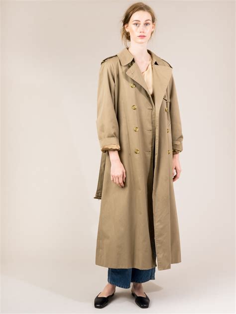 burberry trench cotton wool vintage|vintage burberry trench coat.